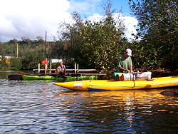 Chuck readies his Aire while Alan patiently waits