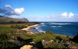 Kawailoa Bay, looking back north